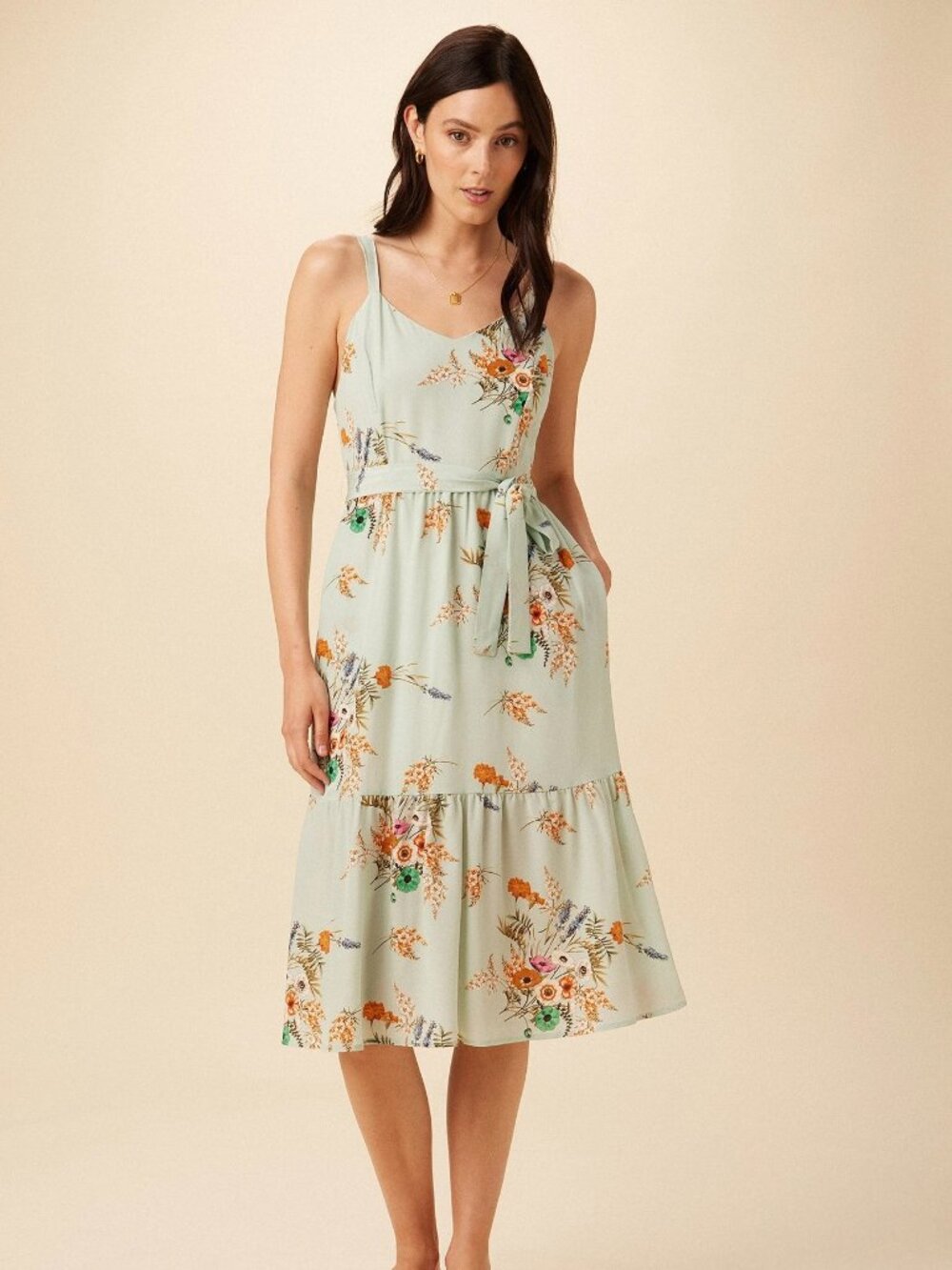 Alessandra Washable Silk Dress – Cannes Floral